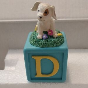 Vintage Alphabet Block D